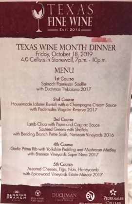 Texas Fine Wine Dinner 2019